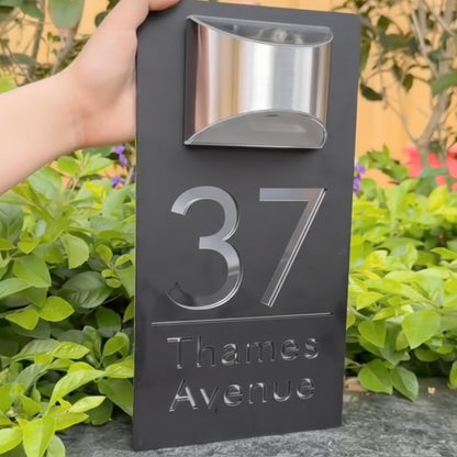 Personalised Solar Door Plaque