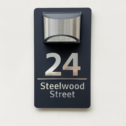 Personalised Solar Door Plaque