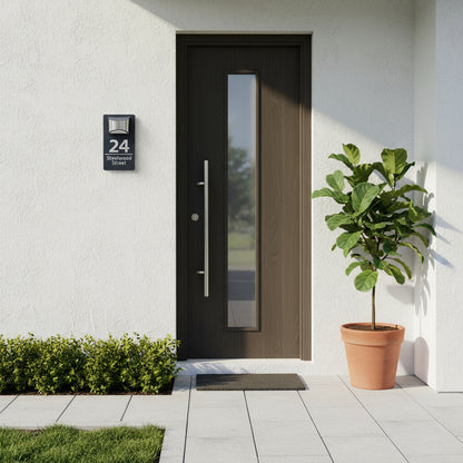 Personalised Solar Door Plaque